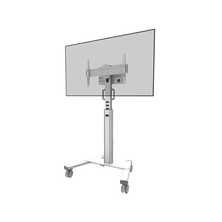 Stand podea mobil/fix neomounts fl50s-825wh1; pentru display-uri cu diagonale 37"-75", sistem de prindere vesa 100x100~600x400, greutate maxima suportata 70kg, fix, inaltime reglabila manual 1040-1570mm (4 presetari); management cabluri, manere practice, ,  Suporturi TV & Monitor | electropc.ro