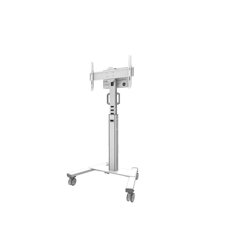 Stand podea mobil/fix neomounts fl50s-825wh1; pentru display-uri cu diagonale 37"-75", sistem de prindere vesa 100x100~600x400, greutate maxima suportata 70kg, fix, inaltime reglabila manual 1040-1570mm (4 presetari); management cabluri, manere practice, ,  Suporturi TV & Monitor | electropc.ro