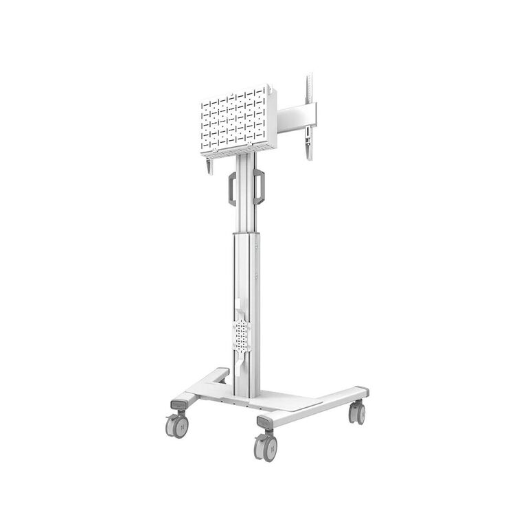Stand podea mobil/fix neomounts fl50s-825wh1; pentru display-uri cu diagonale 37"-75", sistem de prindere vesa 100x100~600x400, greutate maxima suportata 70kg, fix, inaltime reglabila manual 1040-1570mm (4 presetari); management cabluri, manere practice, ,  Suporturi TV & Monitor | electropc.ro