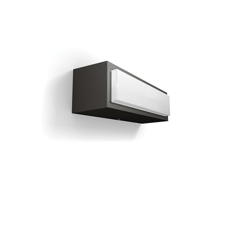 Aplica led pentru exterior philips stratosphere, 3.8w, 800 lm, lumina neutra (4000k), ip44, 203x63x68mm, antracit,  Aplice de exterior | electropc.ro