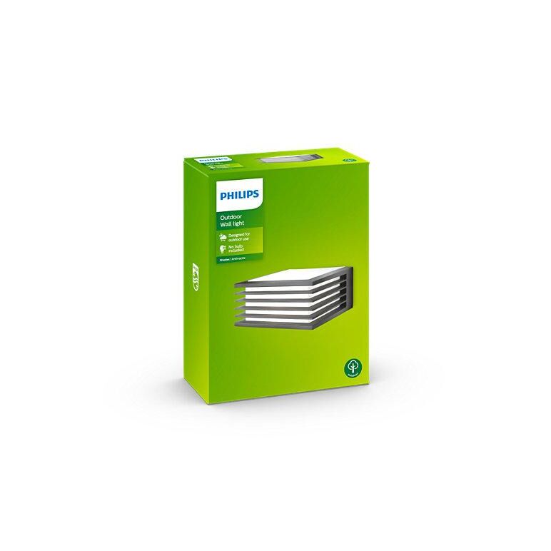 Aplica pentru exterior philips shades, 1xe27, max 42w, ip44, 170x171x82mm, antracit,  Aplice de exterior | electropc.ro