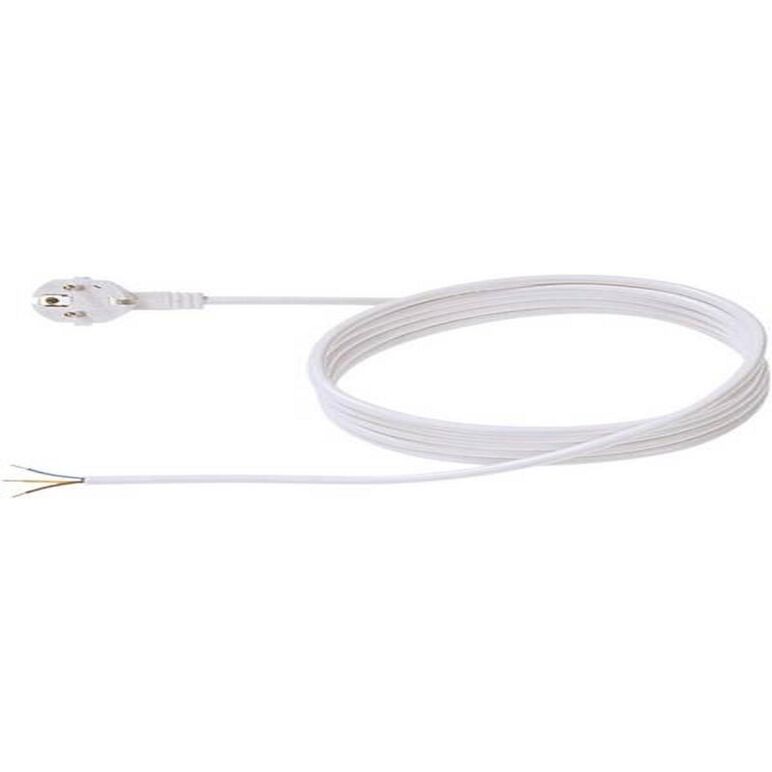 Cordon prelungitor h05vv-f 3g1, 3m, alb,  Accesorii iluminat de interior | electropc.ro