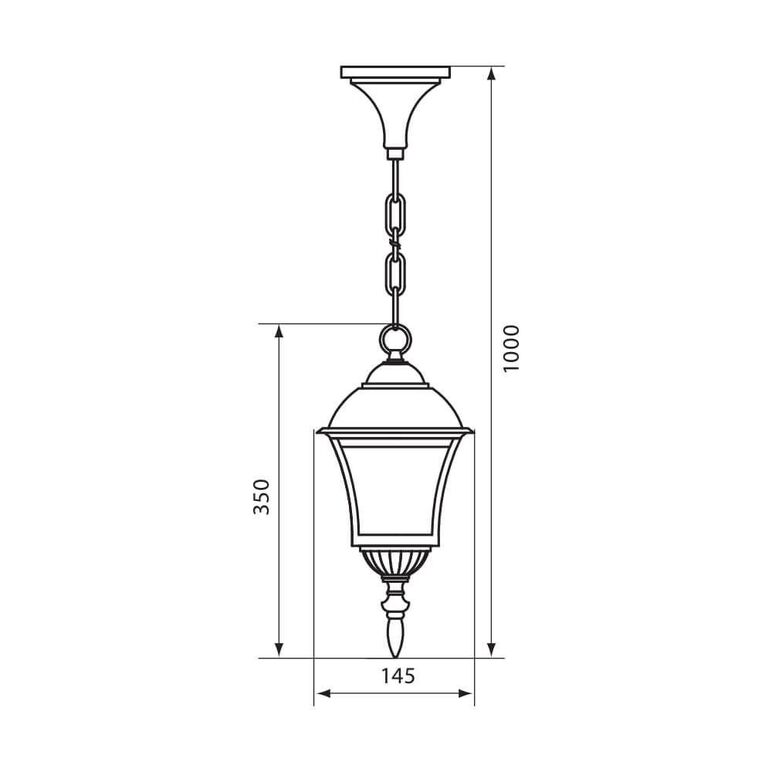 Pendul tip felinar vivalux sofia, e27, max 1x60w, ip44, 145x145x1000mm, argintiu, bec neinclus,  Aplice de exterior | electropc.ro