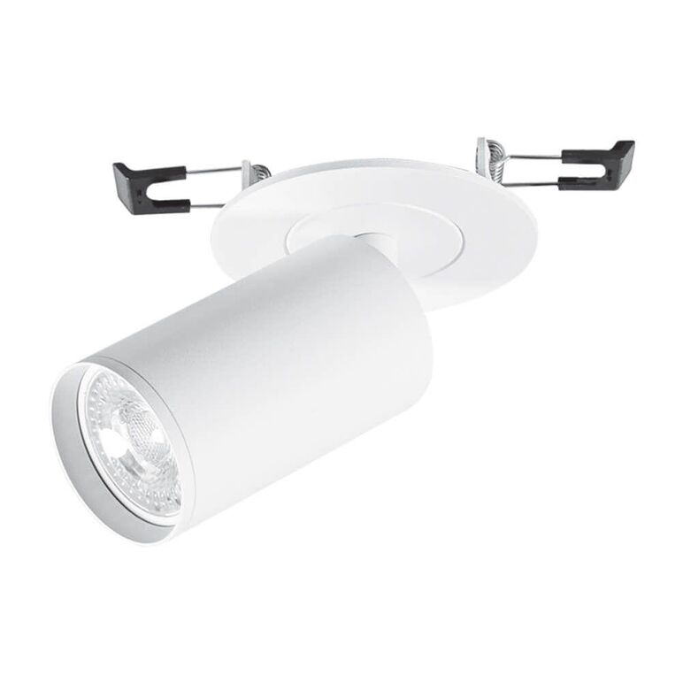 Spot incastrat reglabil vivalux white lux, gu10, max. 35w, ip20, Ø78mm, alb, bec neinclus,  Aplice de exterior | electropc.ro