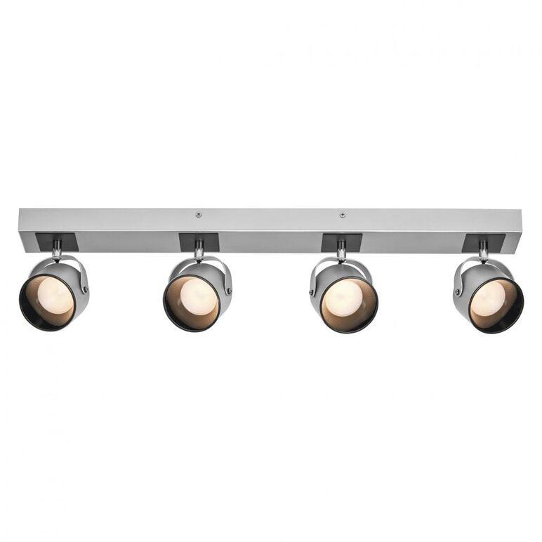 Spot led cvadruplu ajustabil ledvance decor jupiter, 22w, 2000 lm, lumina calda (3000k), ip20, 700mm, argintiu, clasa energetica f,  Spoturi aplicate | electropc.ro