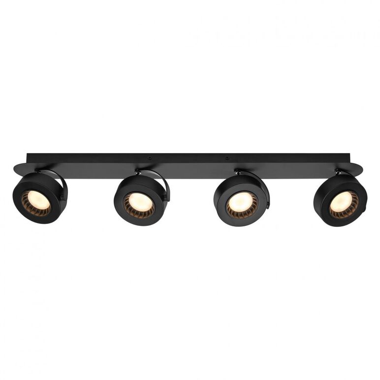 Spot led cvadruplu ajustabil ledvance decor venus, 21w, 2000 lm, lumina calda (3000k), ip20, 695mm, negru, clasa energetica f,  Spoturi aplicate | electropc.ro
