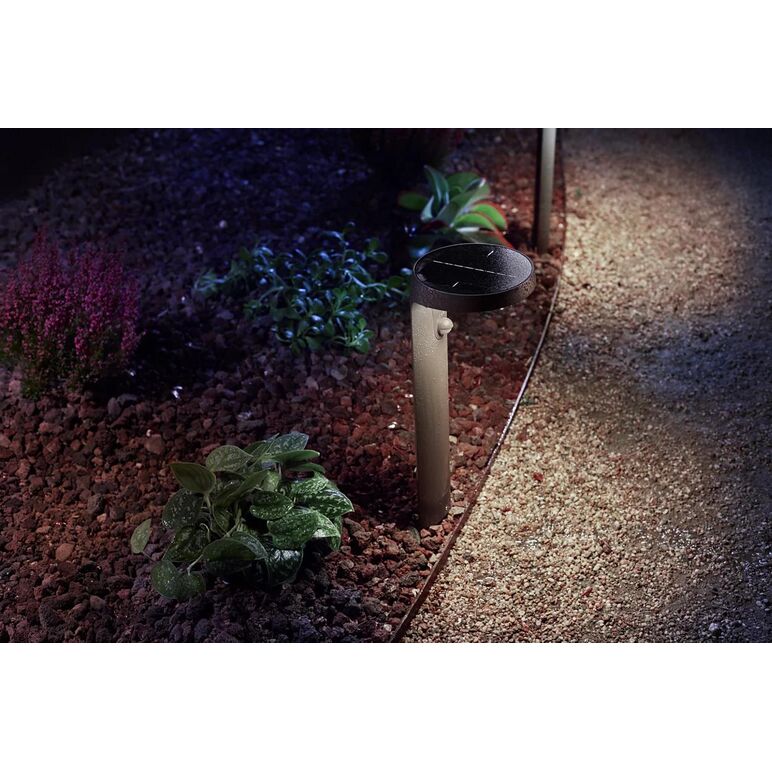 Stalp led solar pentru exterior cu senzor de miscare philips tyla, 1.2w, 4v, 255 lm, lumina neutra (4000k), ip44, 400x160mm, antracit,  Aplice de exterior | electropc.ro
