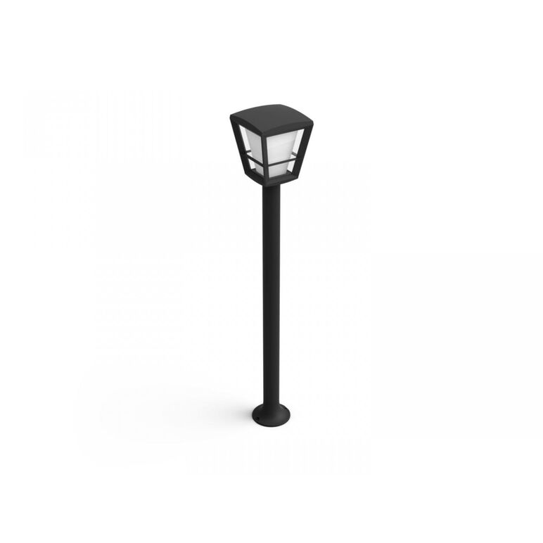 Stalp tip felinar led rgb pentru exterior philips hue econic, 15w (79w), 1150 lm, lumina alba si color (2000-6500k), ip44, 1000x163mm, negru,  Aplice de exterior | electropc.ro