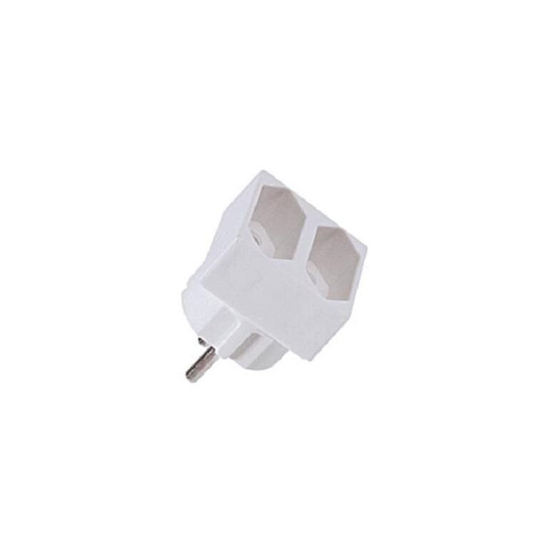 Stecker dublu bachmann, 2 prize, 230v, 2.5a, culoare alba,  Accesorii iluminat de interior | electropc.ro