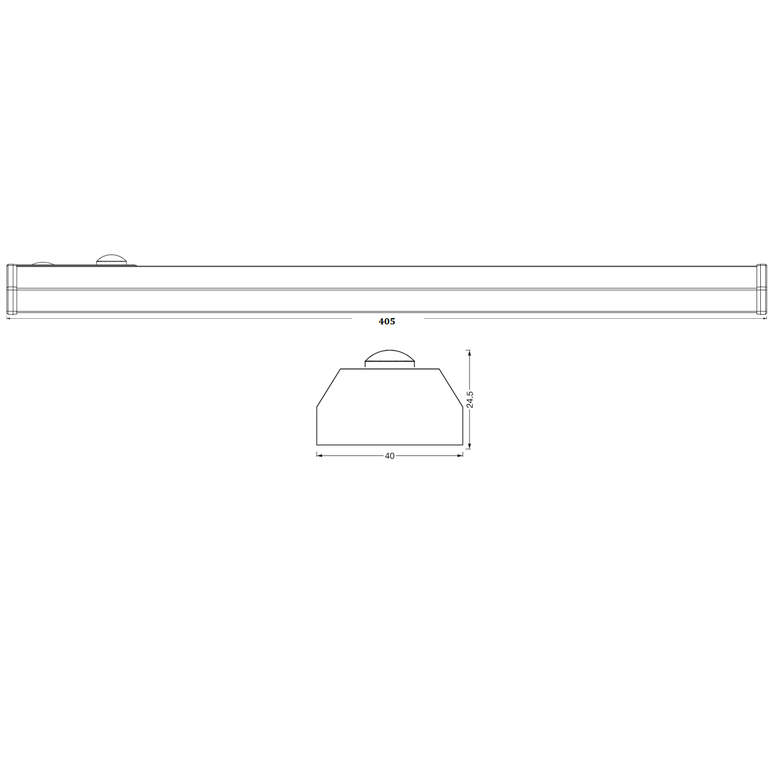 Aplica led liniara ledvance cu senzor de miscare si lumina, 1w, 70 lm, lumina neutra (4000k), ip20, montaj aplicat, 400 mm, incarcare usb 2x3.7v 1000mah lithium-ion, clasa energetica g,  Lampi de interior | electropc.ro