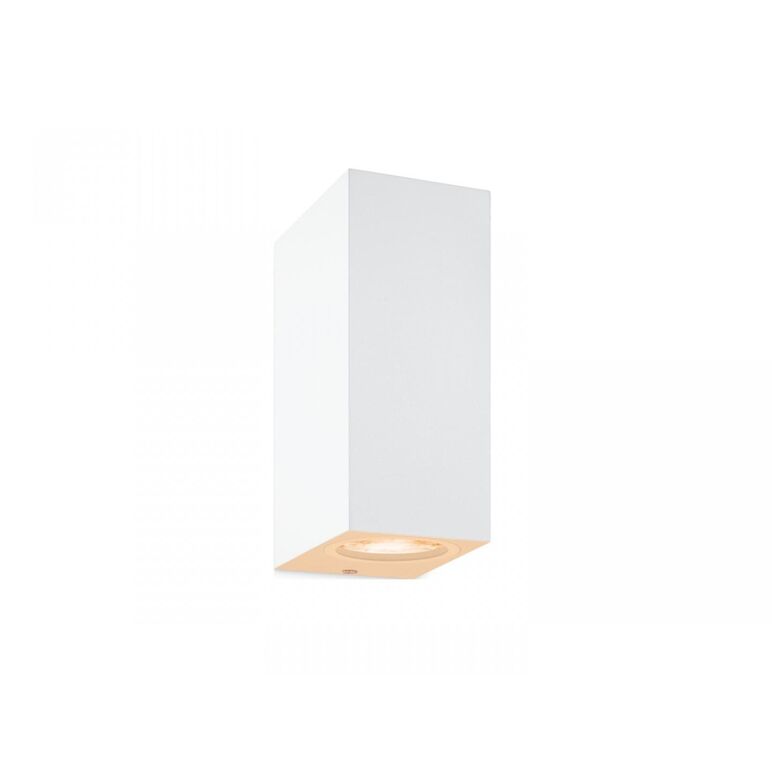Aplica led rgb wiz up&down spots, wi-fi, bluetooth, control vocal, 2xgu10, 2x5w, 690 lm, lumina alba si color (2200-6500k), ip20, 15x9.2x6.8cm, metal, alb,  Lampi de interior | electropc.ro