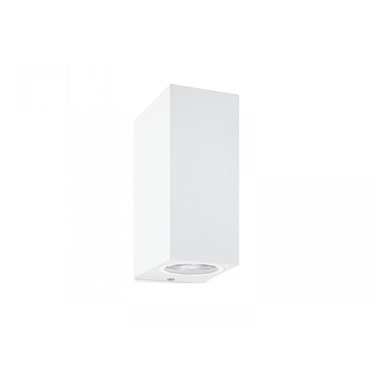 Aplica led rgb wiz up&down spots, wi-fi, bluetooth, control vocal, 2xgu10, 2x5w, 690 lm, lumina alba si color (2200-6500k), ip20, 15x9.2x6.8cm, metal, alb,  Lampi de interior | electropc.ro