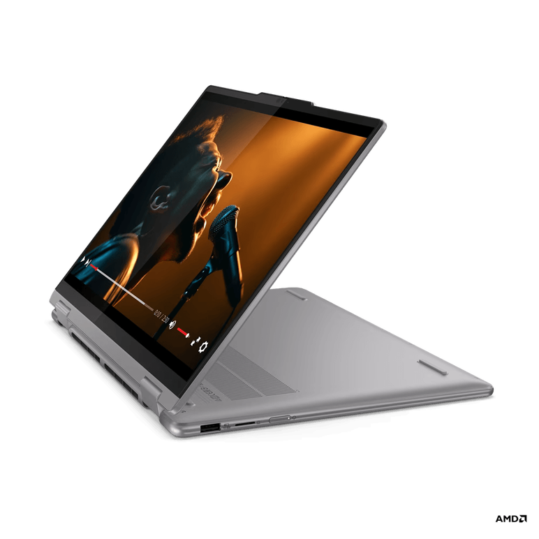 Laptop lenovo yoga 7 2-in-1 14ahp9 cu procesor amd ryzen™ 7 8840hs pana la 5.1ghz, 14" wuxga oled, 60hz, dolby® vision™, displayhdr™, glass, touch, lenovo® digital pen, 16gb lpddr5x, 1tb ssd, amd radeon™ 780m graphics, windows® 11 home, arctic grey,  Laptopuri | electropc.ro