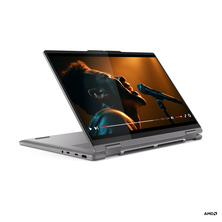 Laptop lenovo yoga 7 2-in-1 14ahp9 cu procesor amd ryzen™ 7 8840hs pana la 5.1ghz, 14" wuxga oled, 60hz, dolby® vision™, displayhdr™, glass, touch, lenovo® digital pen, 16gb lpddr5x, 1tb ssd, amd radeon™ 780m graphics, windows® 11 home, arctic grey,  Laptopuri | electropc.ro