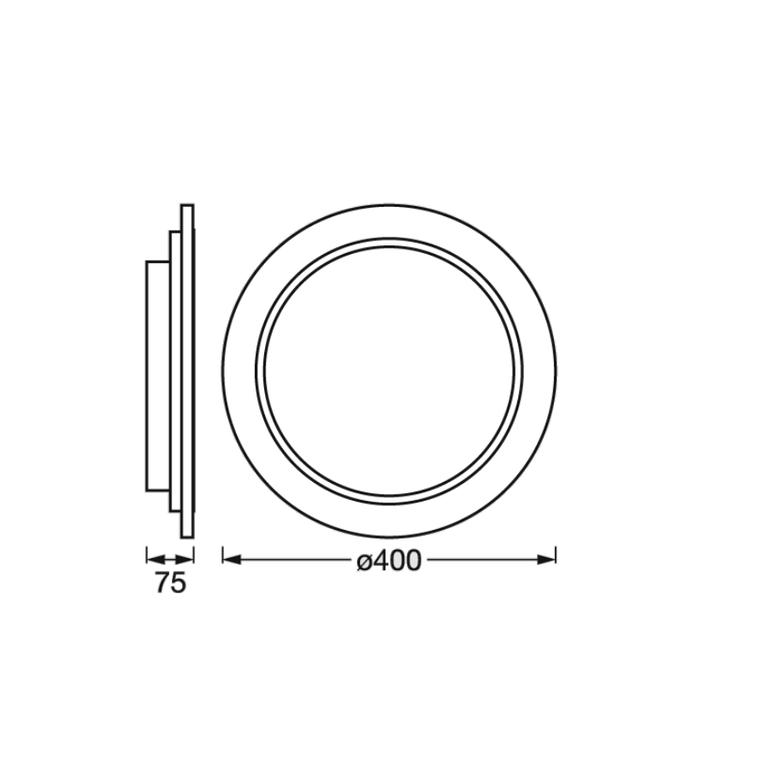 Plafoniera led inteligenta ledvance smart+ wifi orbis wood, 24w, 2950 lm, lumina alba (2700-6500k), dimabila, ip20, Ø400x75mm, lemn natur, clasa energetica e,  Lampi de interior | electropc.ro