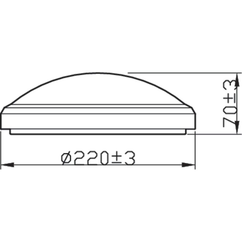 Plafoniera led philips doris cl257, 6w, 600 lm, lumina calda (2700k), ip44, 22cm, negru,  Lampi de interior | electropc.ro