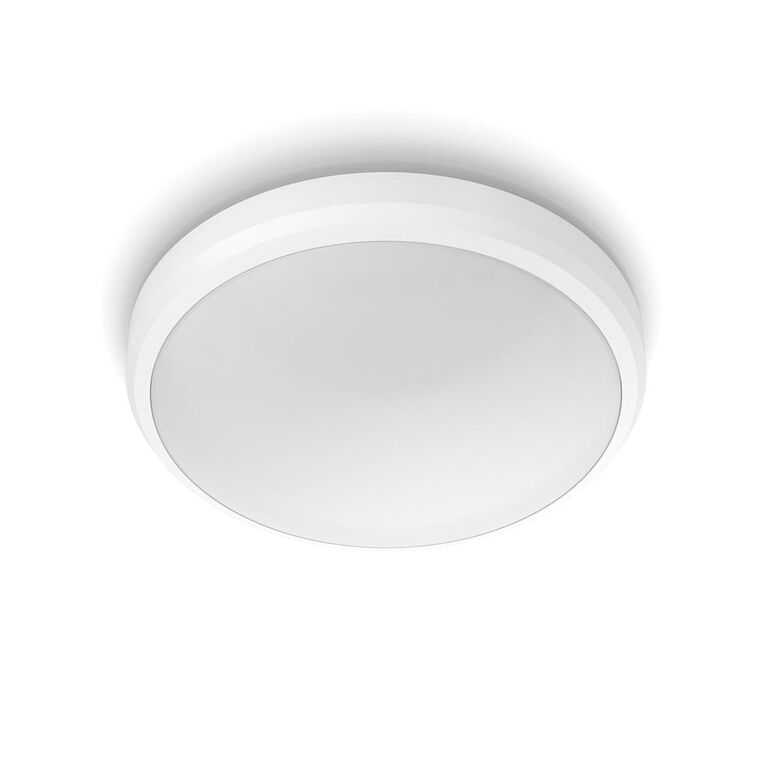 Plafoniera led philips doris cl257, 6w, 640 lm, lumina neutra (4000k), ip44, 22cm, alb,  Lampi de interior | electropc.ro