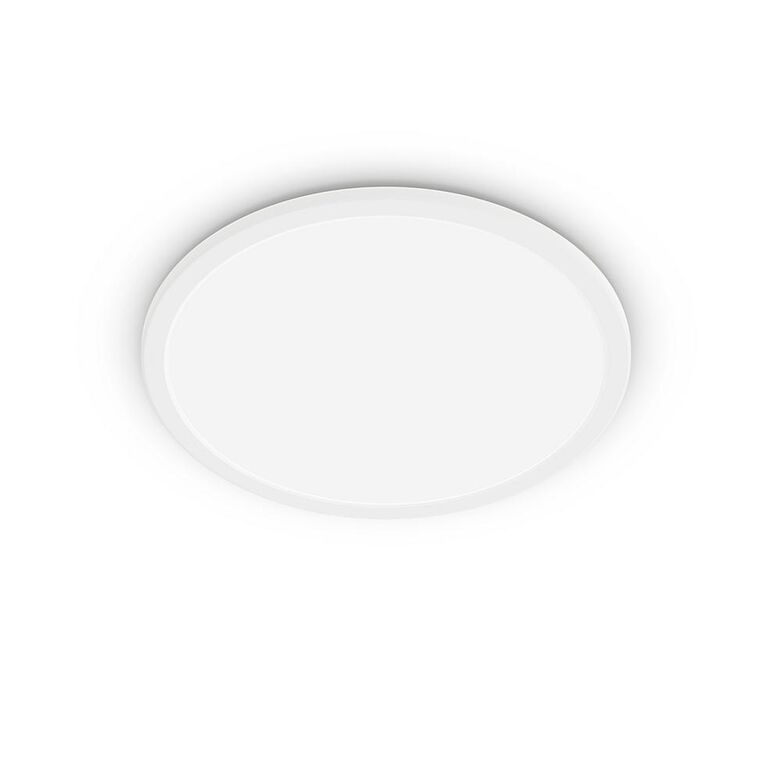Plafoniera led philips superslim cl550, 3 trepte de intensitate, 15w, 1500 lm, lumina neutra (4000k), ip44, 25cm, alb,  Lampi de interior | electropc.ro
