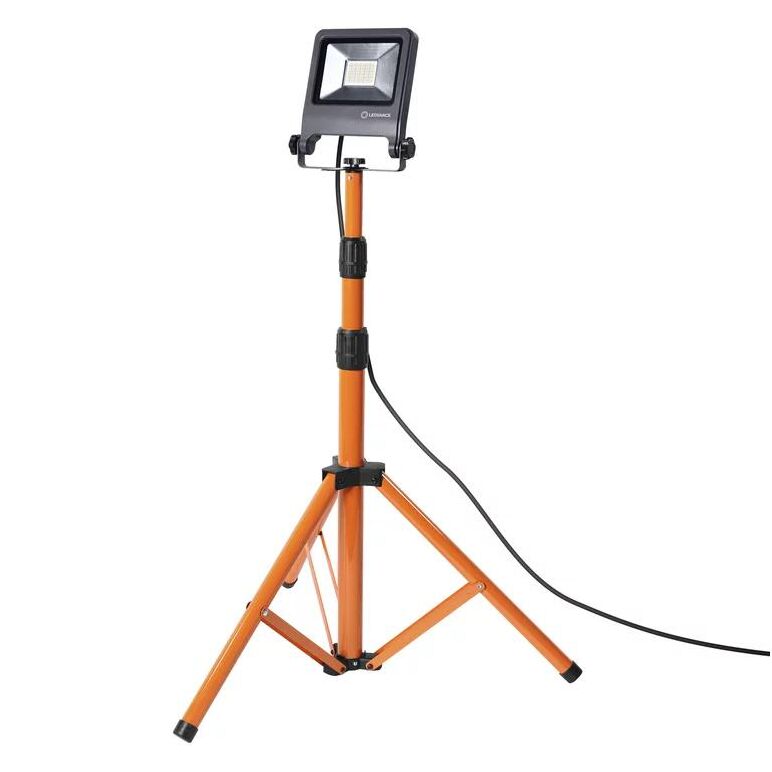 Proiector led (lampa de lucru) cu stativ ledvance worklight tripod, 30w, 220-240v, 2700 lm, lumina neutra (4000k), ip65/ik06/ip44, inaltime ajustabila 1.8m, aluminiu,  Aplice de exterior | electropc.ro