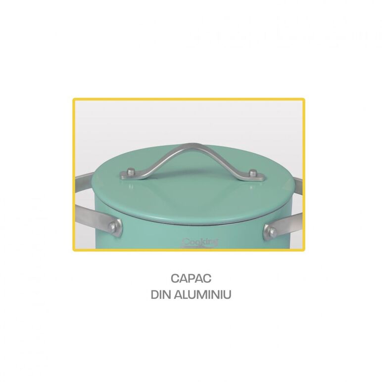 Set gatit 5 piese aluminiu presat, creta, cooking by heinner,  Seturi de gatit | electropc.ro