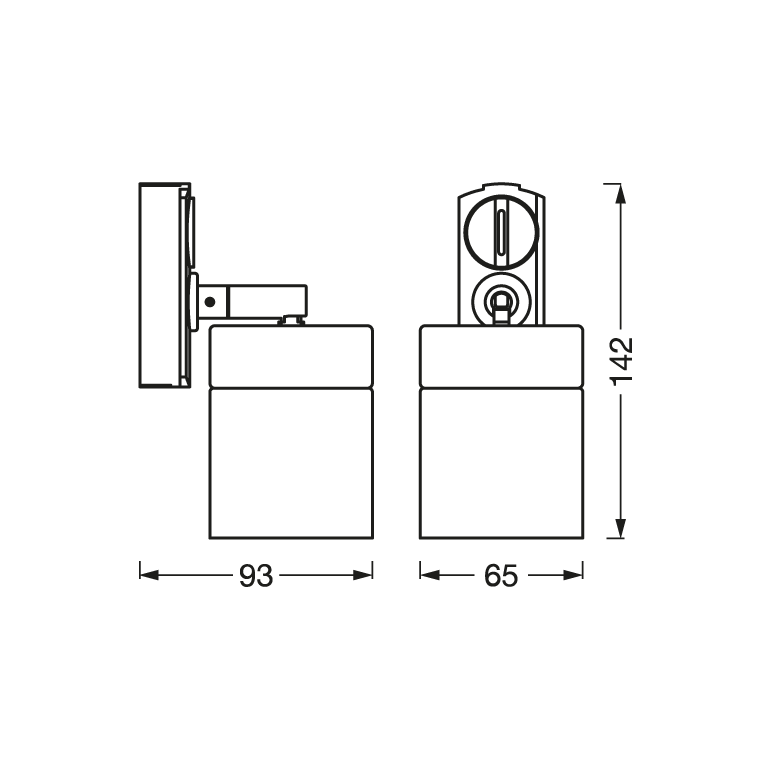 Spot led pe sina ledvance tracklight, 1xgu10 (neinclus), max 35w, ip20, reglabil, alb/auriu,  Lampi de interior | electropc.ro