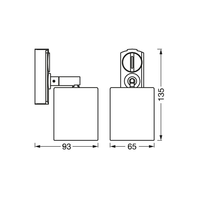 Spot led pe sina ledvance tracklight, 1xgu10 (neinclus), max 35w, ip20, reglabil, alb,  Lampi de interior | electropc.ro