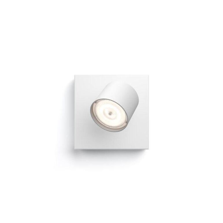 Spot led philips myliving star, 4.5w, 500 lm, lumina calda (2200-2700k), ip20, 11cm, metal, alb,  Lampi de interior | electropc.ro