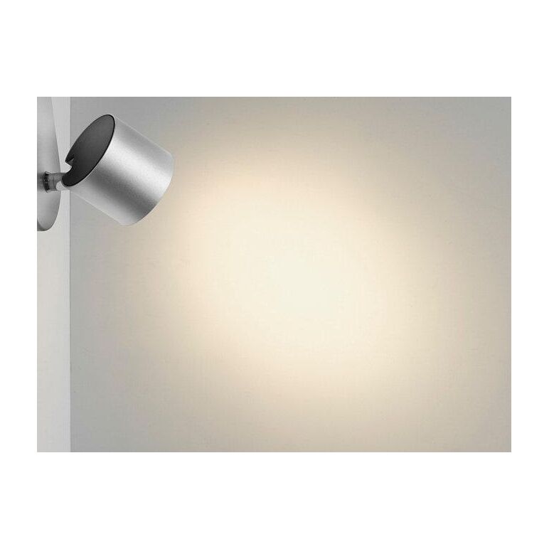 Spot led philips myliving star, 4.5w, 500 lm, lumina calda (2700k), ip20, 11cm, metal, argintiu,  Lampi de interior | electropc.ro