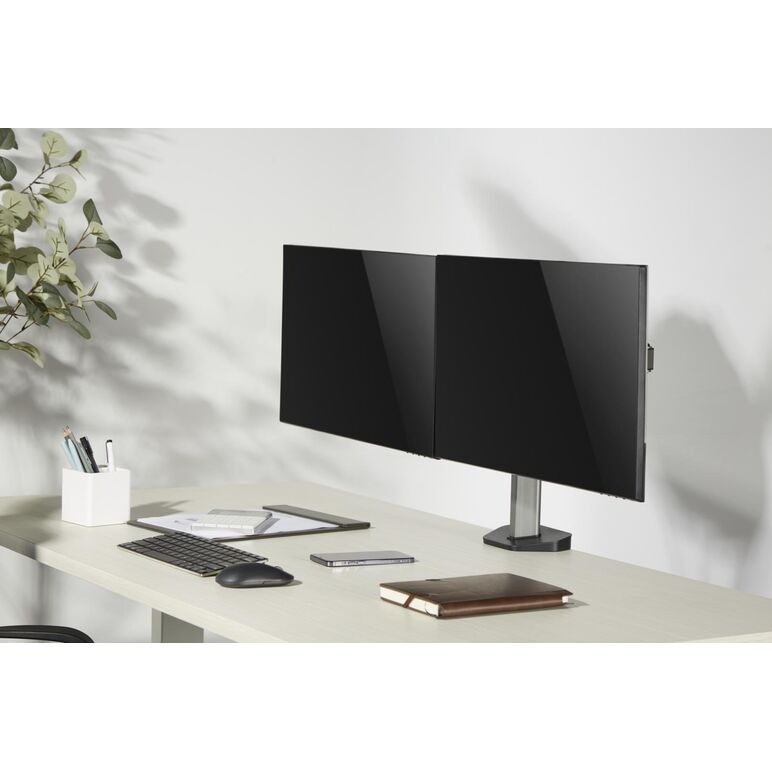 Suport 2 monitoare serioux mm55-c024, compatibilitate  dimensiune ecran 17"-32",  greutate maximă suportata: (per ecran): 9kg, vesa: 75x75, 100x100, inclinare: +70°~-70°, pivotare: +90°~-90°, rotația ecranului: + 180°~-180°, instalare: clemă, grommet, gro,  Suporturi TV & Monitor | electropc.ro