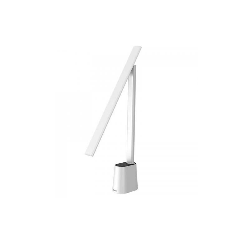 Lampa birou led baseus smart eye series, putere 5w, 3 trepte intensitate luminoasa, material abs+pc+aliaj de aluminiu, rotire 180 grade, alimentare: cablu usb type-c inclus, alb,  Lampi de interior | electropc.ro