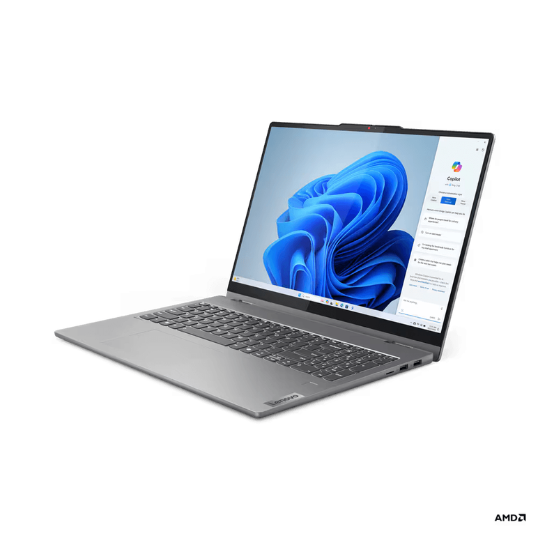 Laptop lenovo ideapad 5 2-in-1 16ahp9, 16" wuxga (1920x1200) ips 300nits glossy, 45% ntsc, 60hz, tÜv low blue light, glass, touch, amd ryzen™ 7 8845hs (8c / 16t, 3.8 / 5.1ghz, 8mb l2 / 16mb l3), video integrated amd radeon™ 780m graphics, ram 16gb soldere,  Laptopuri | electropc.ro