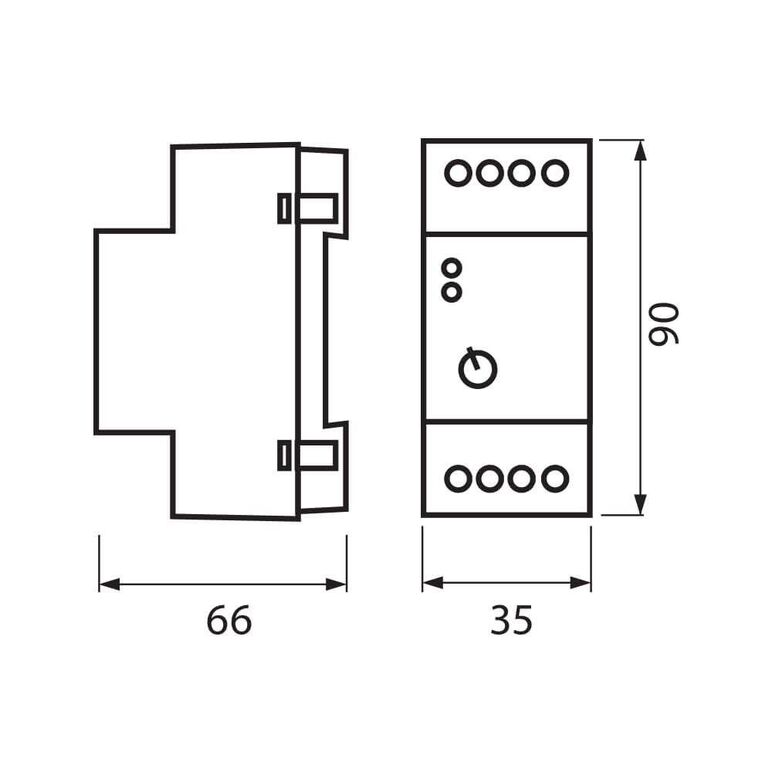 Senzor crepuscular incastrat vivalux echo, 230v, 20a, ip65, 35x66x90mm, gri,  Aplice | electropc.ro