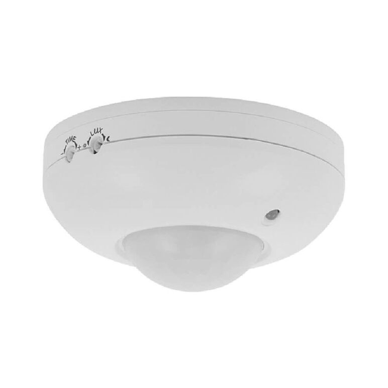 Senzor de miscare aplicat ir vivalux data, 230v, ip20, Ø114x55mm, incandescent 1200w, led 300w, alb,  Aplice | electropc.ro
