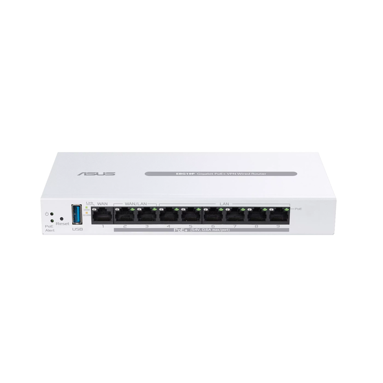 Asus wired router 8 porturi poe ebg19p, standarde wireless: bluetooth® 3.0, bluetooth® 3.2, ieee 802.1p, ieee 802.1q, ieee 802.3, ieee 802.3ab, ieee 802.3i, ieee 802.3u, ieee 802.3x, ipv4, ipv6, 1 x antena interna bluetooth, procesor:  1.8ghz dual-core ar,  Routere | electropc.ro