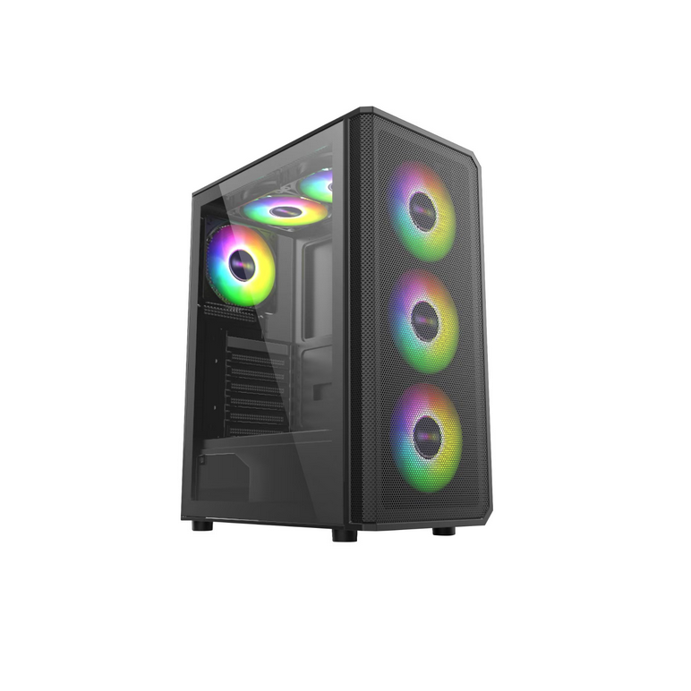 Carcasa pro gaming ghost mid tower argb negru,  Carcase | electropc.ro