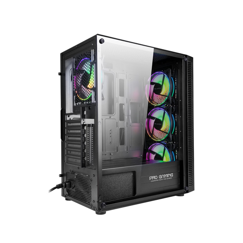 Carcasa pro gaming gladius mini tower argb negru,  Carcase | electropc.ro