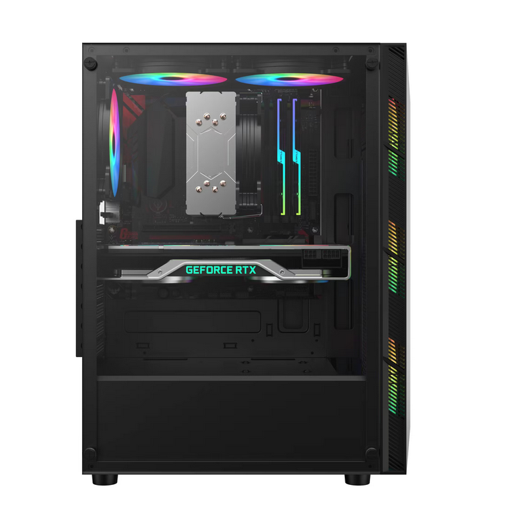 Carcasa pro gaming scar mid tower negru,  Carcase | electropc.ro