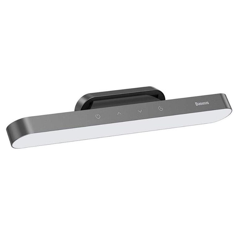 Lampa birou led baseus magnetic stepless, 100 lumeni, putere 4.5w, 3 trepte intensitate luminoasa, 4 butoane tactile, magnetic, material abs, alimentare: cablu inclus, gri,  Lampi de interior | electropc.ro
