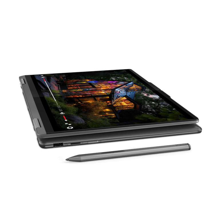 Laptop lenovo yoga 7 2-in-1 14iml9, 14" wuxga (1920x1200) oled 400nits glossy / anti-fingerprint, 100% dci-p3, 60hz, dolby® vision®, displayhdr™ true black 500, tÜv low blue light, glass, touch, intel® core™ ultra 7 155h, 16c (6p + 8e + 2lpe) / 22t, max t,  Laptopuri | electropc.ro