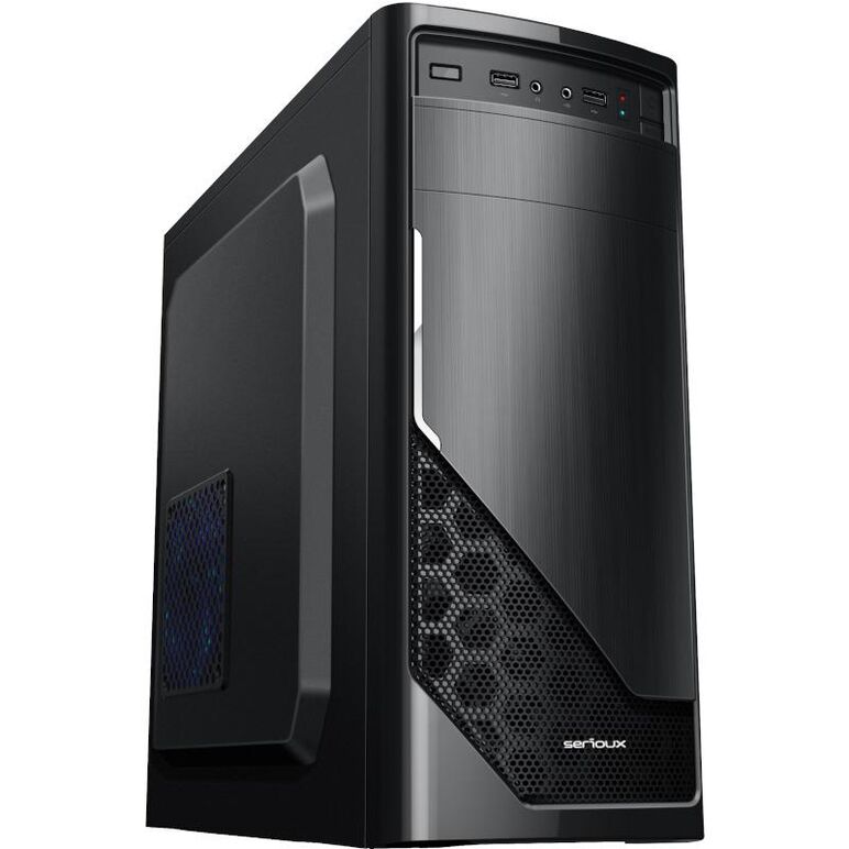 Sistem desktop pc horizon intel core i3-13100 tray 3.4 ghz fclga1700, placa de baza asus prime h610m-r lga1700 2x ddr4 1x vga 1x hdmi 4x sata iii, memorie ram 8gb 2666mhz, ssd 512gb, carcasa serioux basic mid tower atx 2x usb,  Desktop PC | electropc.ro