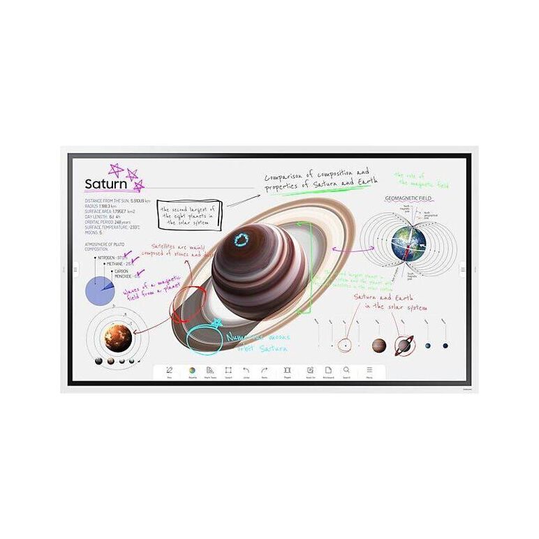 "display interactiv educational (samsung flip pro 65"", 4k uhd, unghi vizibilitate 178 grade, luminozitate 350cd, sistem de operare tizen 6.5 (ultima versiune), 20 puncte touch, cpu quad-core ca72, stocare 32gb; browser, prezentare wireless de pe orice di,  Monitoare Signage | electropc.ro