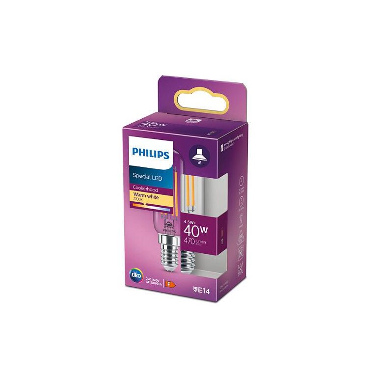 Bec led philips classic t25l, e14, 4.5w (40w), 470 lm, lumina calda (2700k), cu filament,  Becuri si Tuburi LED | electropc.ro