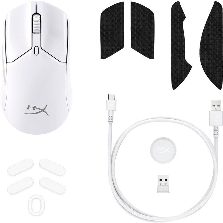 Mouse hyperx pulsefire haste core 2 wireless, rezolutie maxima 12000 dpi, conectivitate 2.4ghz wireless / bluetooth 5.2, polling rate pana la 1000 hz, durata de viata baterie pana la 100 de ore in modul 2.4ghz highspeed, si pana la 200 de ore in modul blu,  Mouse | electropc.ro