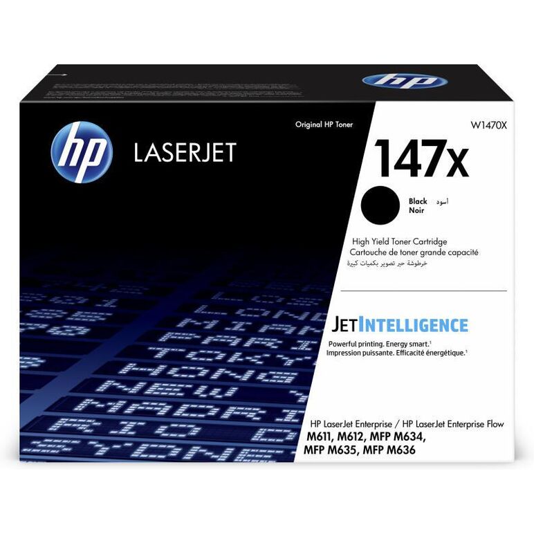 Toner hp hp w1470x black 25.2 k hp laserjet enterprise flow mfp m635z, laserjet enterprise flow mfp m636z, laserjet enterprise m611dn, laserjet enterprise m612dn, laserjet enterprise mfp m635fht, laserjet enterprise mfp m635h, laserjet enterprise mfp m636,  Tonere | electropc.ro