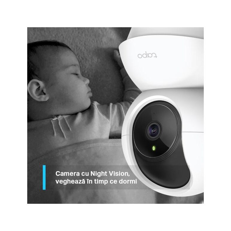 Tp-link camera supraveghere wireless pan/tilt tc71, senzor:1/2.9“, f2.4, 4mm, pan  340° , tilt: 70°, ir pana la 9m, rezolutie: 2k 3mp 2304 x 1296, 15fps, compresie video: h.264, microfon si difuzor incorporate, port microsd(512gb max), motion detection, p,  Smart home | electropc.ro
