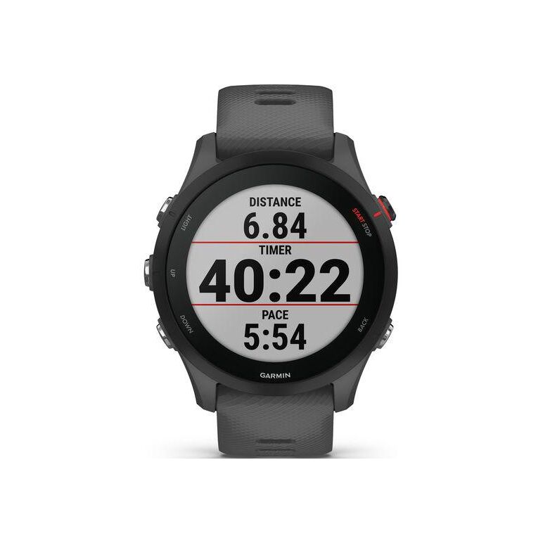 Ceas garmin forerunner 255, display 33mm, rezolutie displat 260x260 conectivitate bluetooth™, ant+, nfc, usb, functii accelerometru, giroscop, barometru, busola, termometru pentru temperatura exterioară, durata de viata baterie mod ceas inteligent: până l,  SmartWatch-uri | electropc.ro