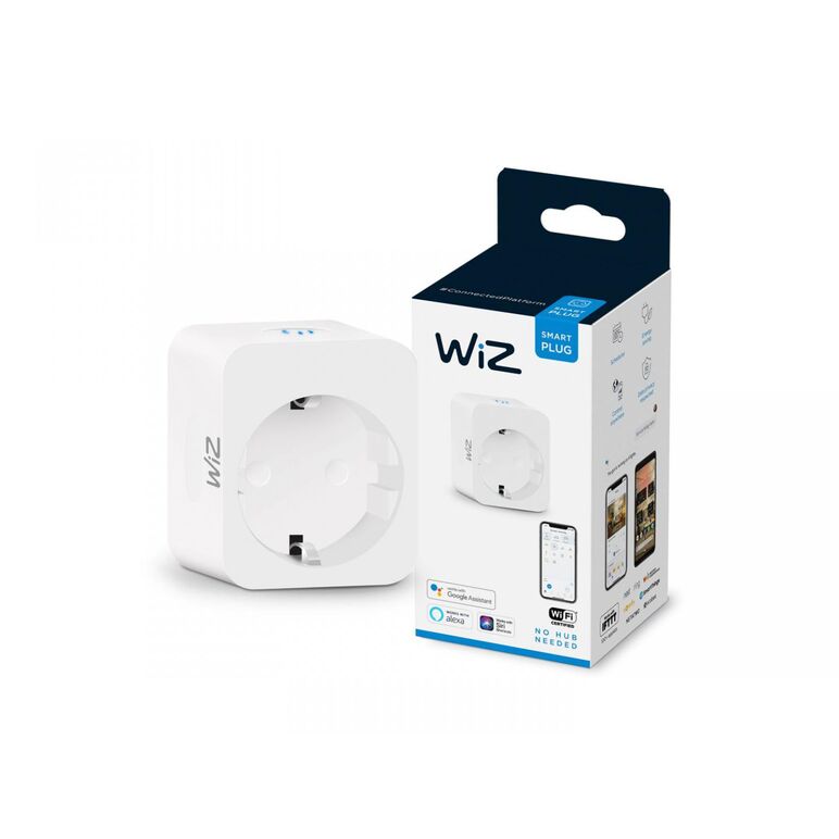 Priza inteligenta wiz connected, wi-fi, 10 a, 2300w, ip20, alb,  Accesorii iluminat de interior | electropc.ro