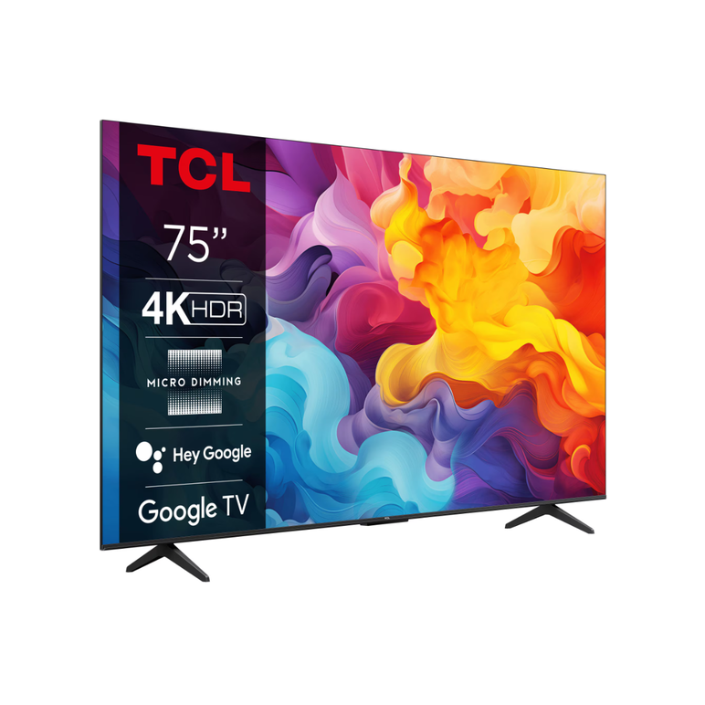 Televizor tcl led 75v6b, 189 cm, smart google tv, 4k ultra hd, clasa e,  Televizoare | electropc.ro