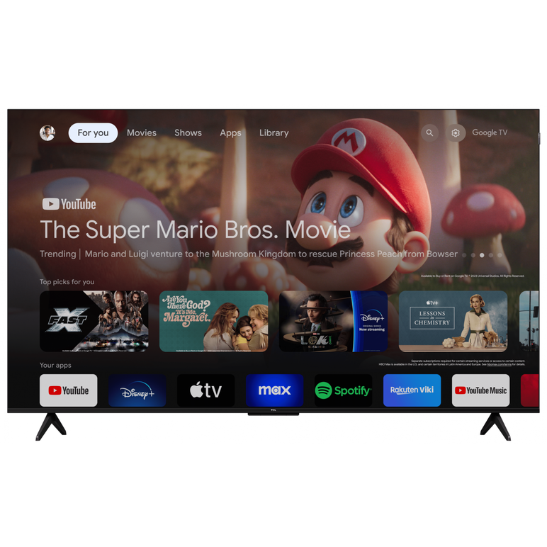 Televizor tcl qled 65t7b, 164 cm, smart google tv, 4k ultra hd, clasa f,  Televizoare | electropc.ro