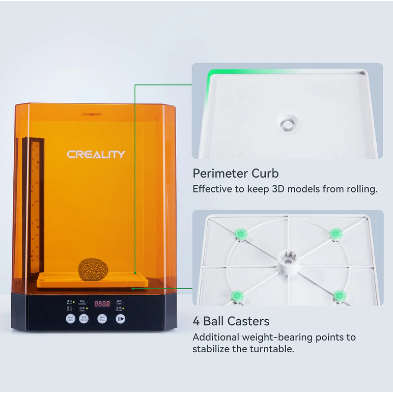 Creality masina de spalat si intarire modele 3d rasina uv, uw-03, timp ...